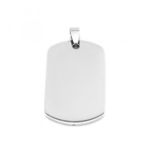 Oceľový prívesok - vojenská známka, 25 x 45 mm