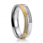 AN1022 Dámsky snubný prsteň so zirkónmi