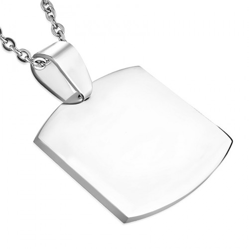 Oceľový prívesok - doštička vojenská známka 23 x 33 mm