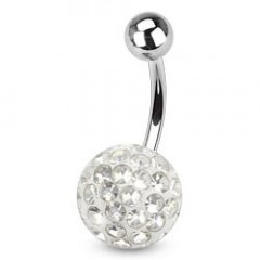Piercing do pupku s kamienkami Crystals From Swarovski® CRYSTAL