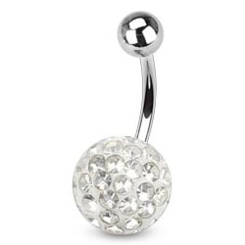 Piercing do pupku s kamienkami Crystals From Swarovski® CRYSTAL