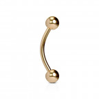 Piercing do obočia, farba ružové zlato