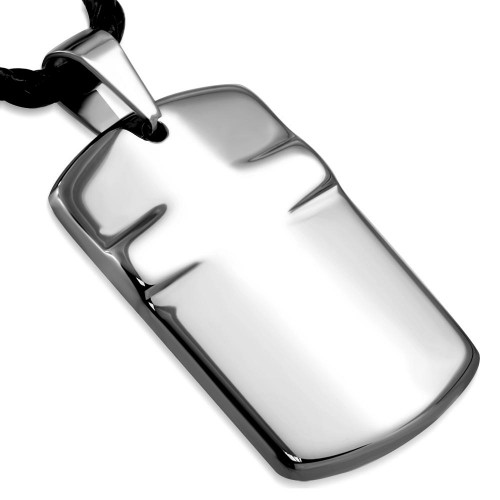 Volfrámový prívesok - doštička s krížikom