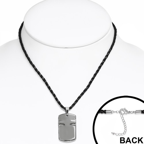 Volfrámový prívesok - doštička s krížikom