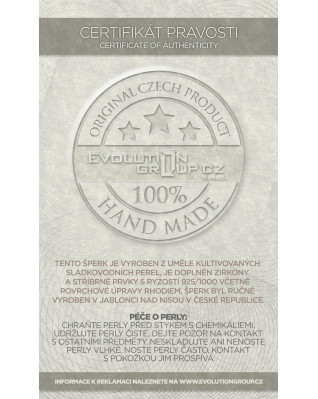 Perlová súprava z riečnych perál biela