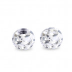 Náhradná gulička s kryštálmi Swarovski®, 4 mm, závit 1,2 mm