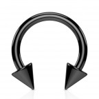 Podkova čierna s hrotmi