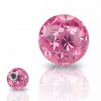 Náhradná gulička s kryštálmi Swarovski®, 5 mm, závit 1,6 mm