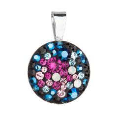 Strieborný prívesok s kameňmi Crystals from Swarovski® Galaxy