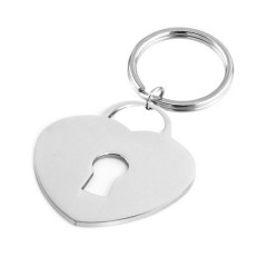Oceľový prívesok na kľúče - visiaci zámok