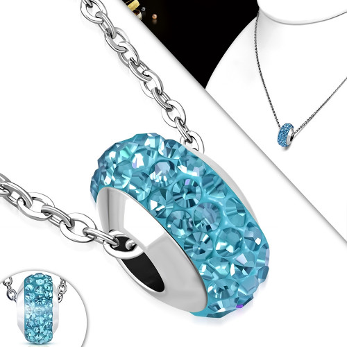 Oceľová retiazka so zavesenou korálkou