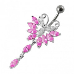 Piercing do pupku - motýlik