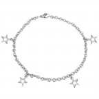 Oceľový náramok s príveskami