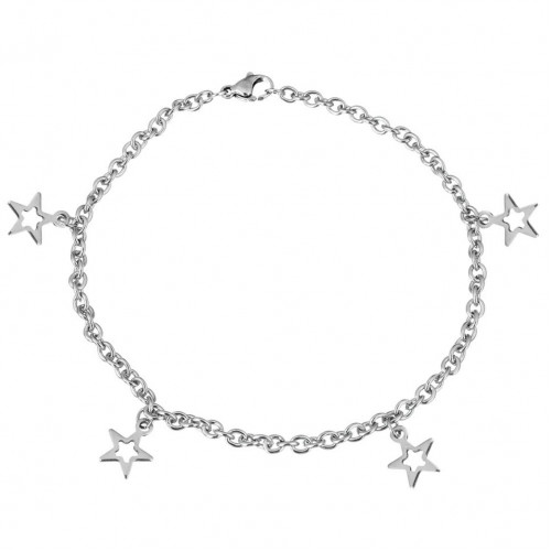 Oceľový náramok s príveskami