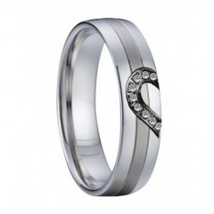 AN1029 Dámsky snubný oceľový prsteň