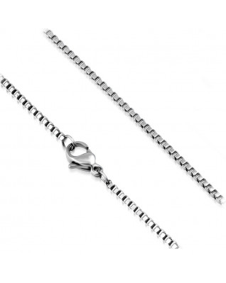 Oceľová retiazka štvorcová, hr. 1,5 mm