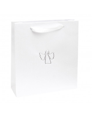 Darčeková taška so strieborným anjelom