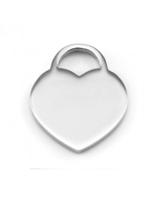 Oceľový prívesok srdiečko 21 x 25 mm