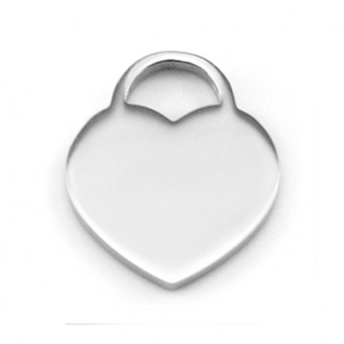Oceľový prívesok srdiečko 21 x 25 mm