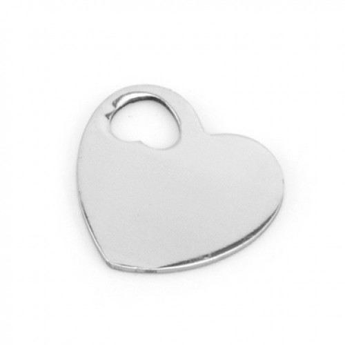 Oceľový prívesok srdiečko