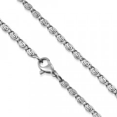 Oceľová retiazka grécky kľúč, hr. 2 mm