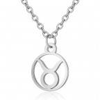 Oceľová retiazka s príveskom znamenia býk