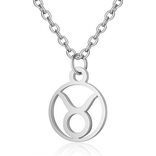 Oceľová retiazka s príveskom znamenia býk