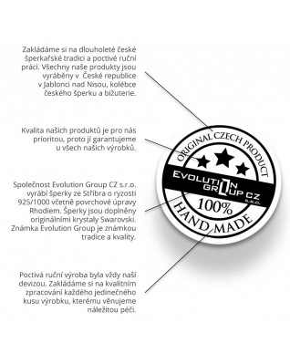 Sada šperkov so zirkónom náušnice a prívesok biele srdce