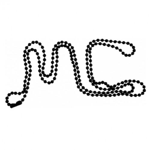 Guľôčková retiazka čierna, hr. 2 mm