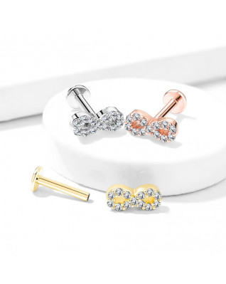 Piercing do brady - ležatá osmička 1,2 x 8 mm