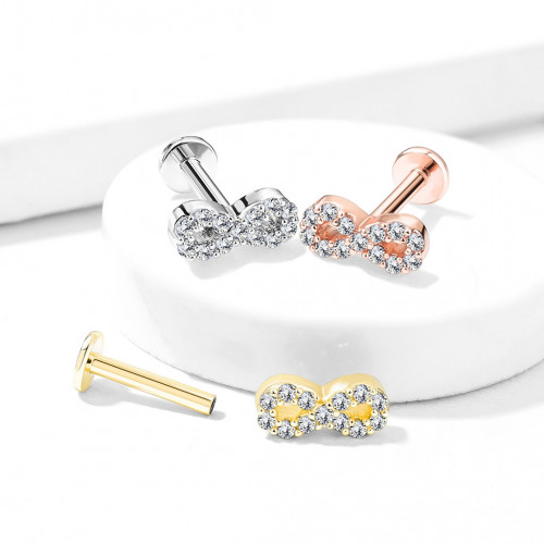 Piercing do brady - ležatá osmička 1,2 x 8 mm