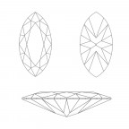 SK Kubický zirkón - Levander 2 x 4 mm