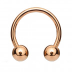 Piercing podkova, farba ružové zlato, hr. 1,2 mm