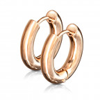 Pozlátené oceľové náušnice - kruhy 26 mm