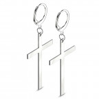 Oceľové náušnice krížiky