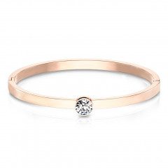 Otvárací oceľový náramok s kamienkom