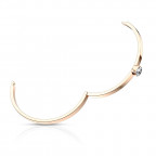 Otvárací oceľový náramok s kamienkom