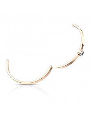 Otvárací oceľový náramok s kamienkom