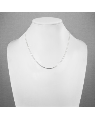 Oceľová retiazka plochá, hr. 1,4 mm, dĺžka 45 cm