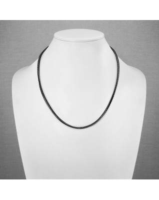 Oceľová retiazka čierna, hr. 1,5 mm, dĺžka 45 cm