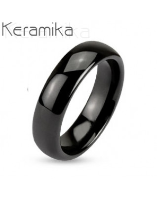 KM1000-6 Dámsky keramický prsteň, šírka 6 mm