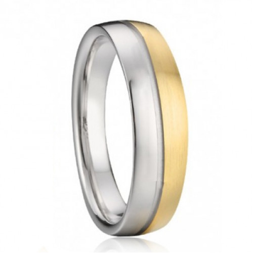 AN1042 Pánsky snubný oceľový prsteň šírka 6 mm