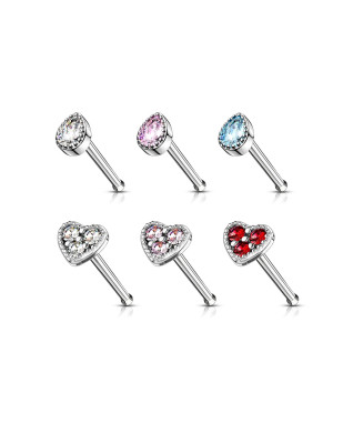 Súprava 6tich piercingov do nosa