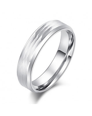 OPR0088 Pánsky oceľový prsteň, šírka 6 mm