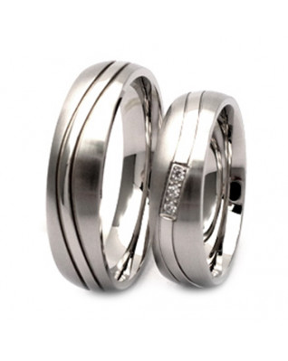 NSS3011 Dámsky snubný prsteň so zirkónom oceľ