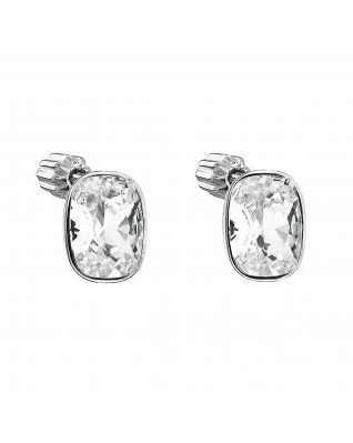 Strieborné náušnice s kryštálmi Crystals from Swarovski® CRYSTAL
