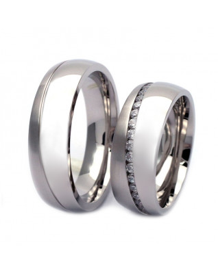 NSS3012 Pánsky snubný prsteň oceľ