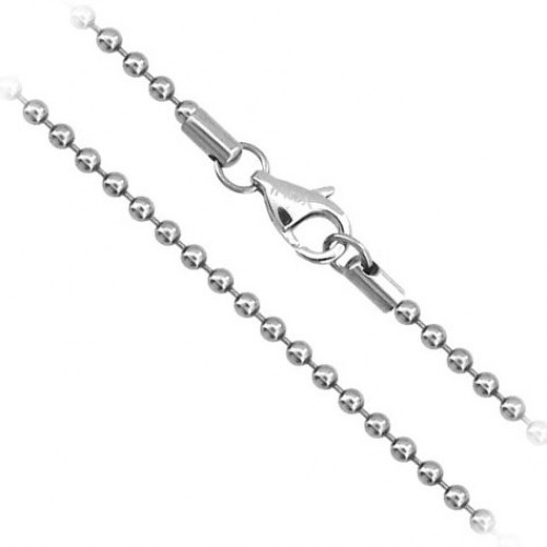 Oceľová retiazka guličková, hr. 4 mm, dĺžka 45 cm