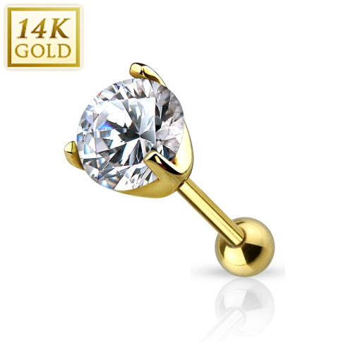 Zlatý cartilage piercing do ucha