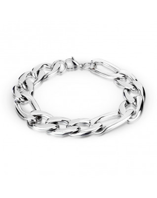 Pánsky oceľový náramok Figaro, hr. 15 mm